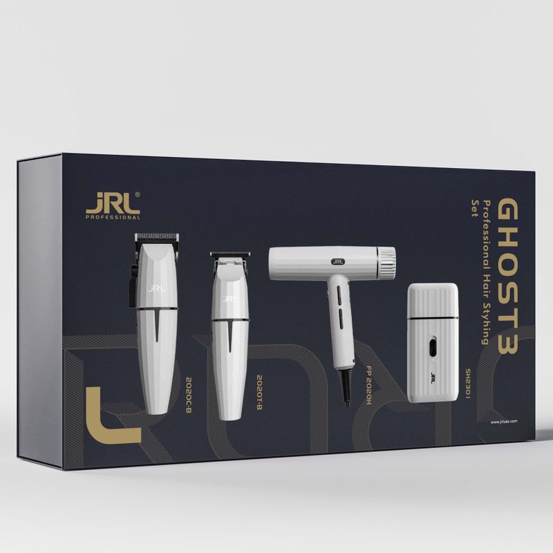 JRL Ghost Collection #3 - Clipper, Trimmer, Shaver & Forte Pro Dryer